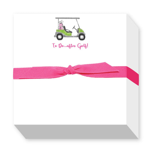  whimsical gift for the golf lover in your life, golf notepad, adorable golf pad, whimsical gifts for her, gifts under $20 for friend, gifts under $20 for mom  